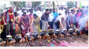 foreign-tourists-celebrate-pongal-at-nellikuppam