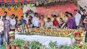 feast-for-newly-married-couple-with-470-kinds-of-food-in-puducherry