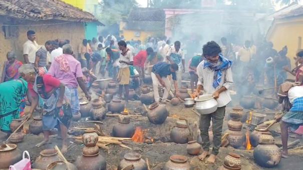 Dharmapuri: Villagers worship Pongal at one place!