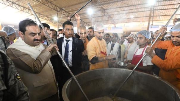 Adani Group employees volunteering as sevaks at Maha Kumbh