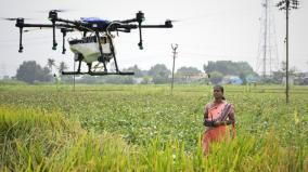 with-the-participation-of-the-central-govt-women-are-trained-to-spray-pesticides-using-drones-in-crop-cultivation