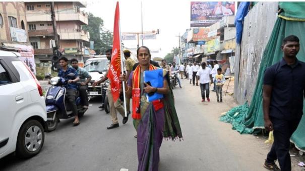 Naam Tamilar Katchi candidate slams dmk govt over by erode election victory issue