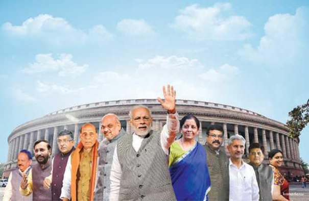 506495-modi-ministers-team