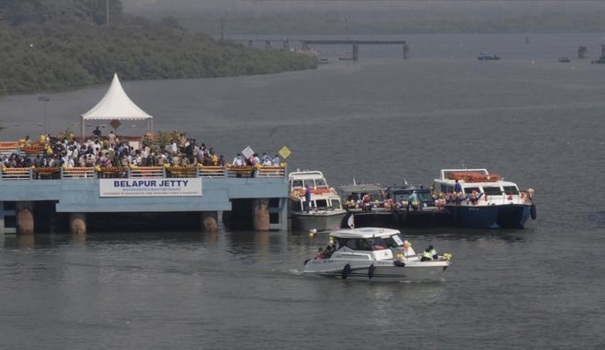 indias-first-water-taxi-service-inaugurated-in-maharashtra