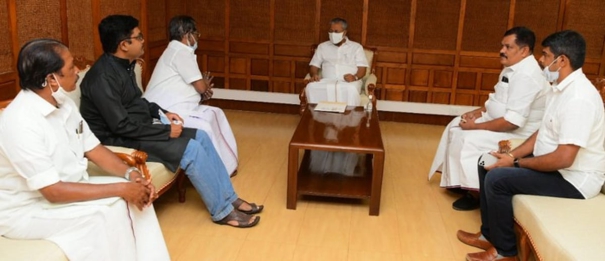 dmk-mp-tks-ilangovan-meets-kerala-chief-minister-pinarayi-vijayan