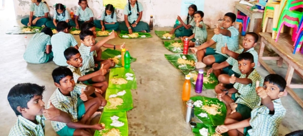 teachers-having-a-biryani-party-at-a-government-school