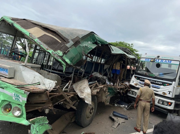 five-people-were-killed-when-a-government-bus-collided-with-a-lorry