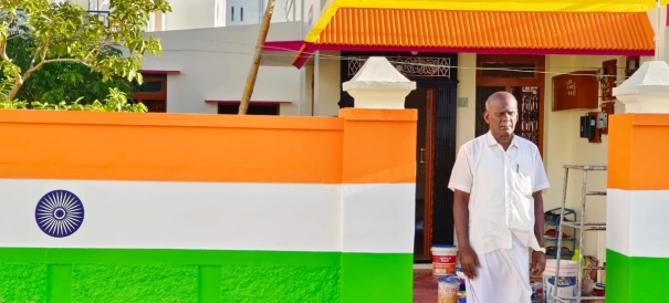 a-painting-of-the-national-flag-all-over-the-house-wallthe-patriotism-of-an-ex-serviceman