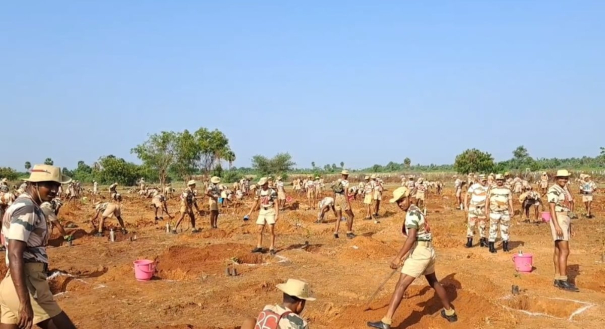 5000-tree-planting-in-indo-tibetan-training-centre-at-sivagangai