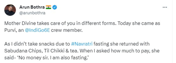 ias-officers-post-of-navarathri-food-served-on-indigo-flight-goes-viral