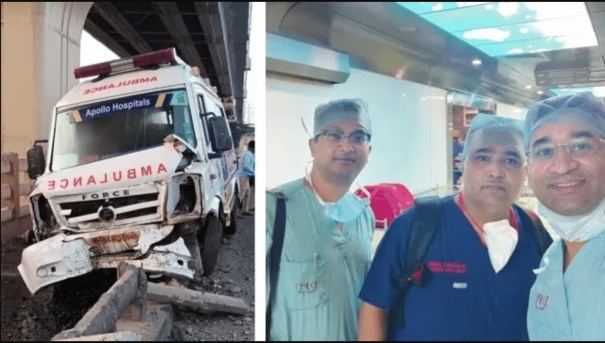 ambulance-crashed-doctor-hurt-still-carries-out-operation-in-chennai