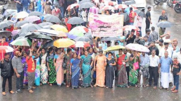 picketed-due-to-standing-rain-water-on-the-road-near-marakkanam