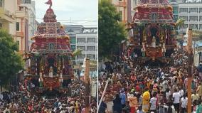 கன்னியாகுமரி பகவதியம்மன் கோயிலில் வைகாசி விசாக தேரோட்டம்