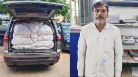 கர்நாடகாவில் இருந்து 400 கிலோ புகையிலைப் பொருட்களை கடத்தி வந்த ராஜஸ்தான் நபர் கைது @ ஈரோடு