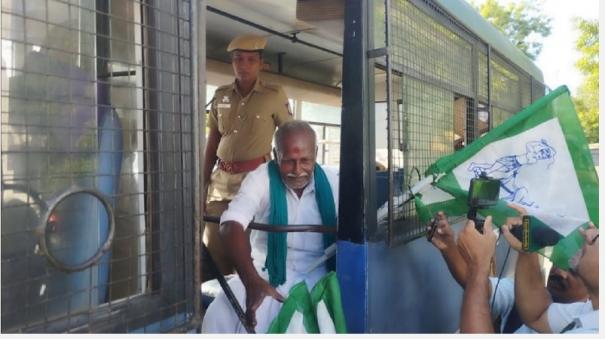 farmers-union-leader-arrested-in-trichy