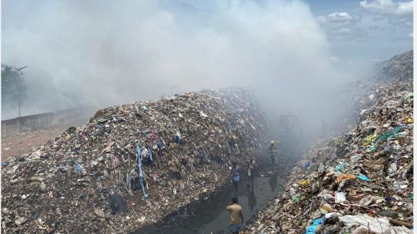 thanjavur-municipal-garbage-dump-breaks-out-for-the-3rd-time