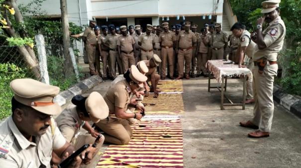 gun-handling-training-for-police-officers-in-thiruvidaimarudur