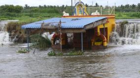 திருப்பூர் நொய்யல் ஆற்றில் வெள்ளப்பெருக்கு - நல்லம்மன் கோயிலுக்குச் செல்ல போலீஸார் தடை