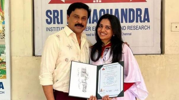 actress-manju-warriers-daughter-who-completed-her-doctorate