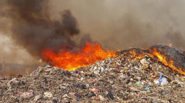 fire-broke-out-at-pallikaranai-garbage-recycling-depot