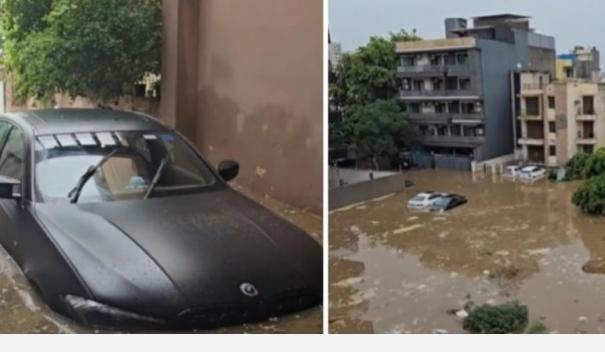 video-of-luxury-cars-swept-away-by-floods-in-gurugram-goes-viral