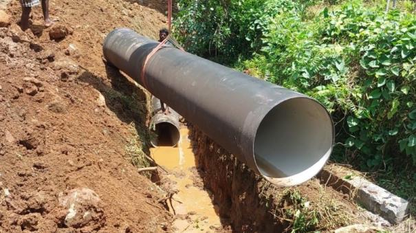 work-of-laying-pipes-for-the-new-drinking-water-project-in-coimbatore