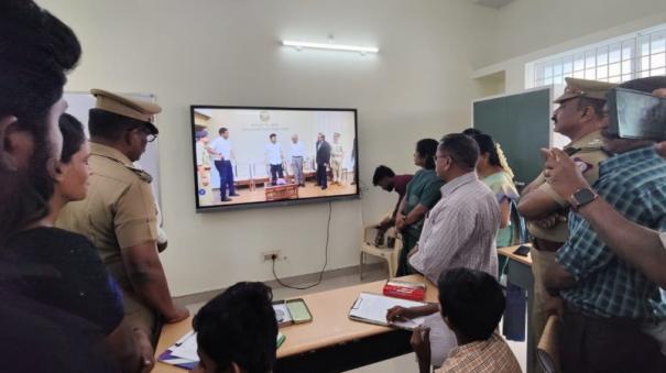 police-public-school-building-at-melakottaiyur-cm-inaugurated-through-video-presentation