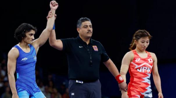 vinesh-phogat-is-qualified-to-quarter-finals-of-the-olympic-wrestling-competition