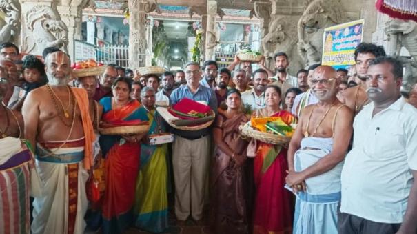 aadi-pooram-chariot-at-srivilliputhur-andal-temple-tomorrow-arrival-of-silk-cloth-from-alagar-temple-srirangam