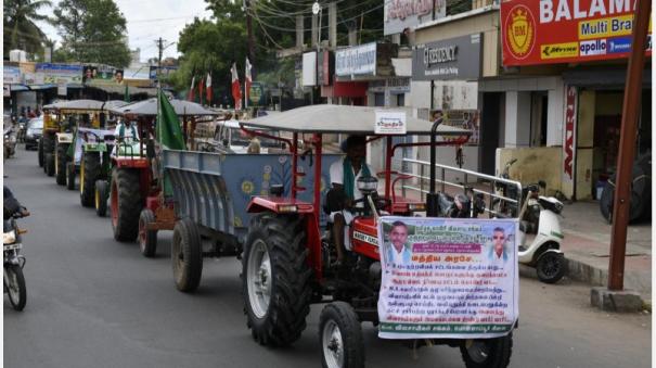 farmers-tractor-rally-at-tanjore