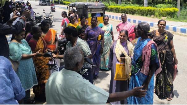 women-gathered-at-krishnagiri-collectorate-disappointed-after-rumored