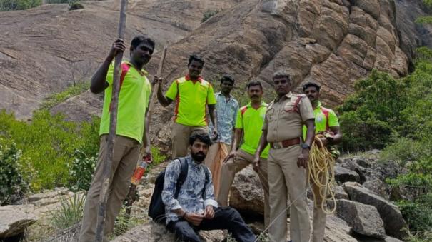 nagercoil-rescue-of-a-kerala-youth-who-was-distressed-at-the-top-of-the-marunthuvazh-malai