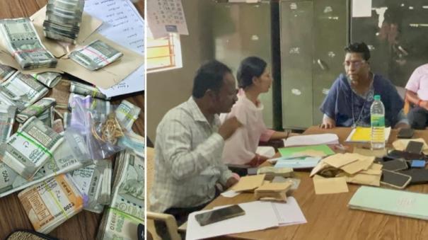 anti-bribery-police-raid-at-tindivanam-sub-registrar-s-office-seizure-of-rs-2-28-lakh