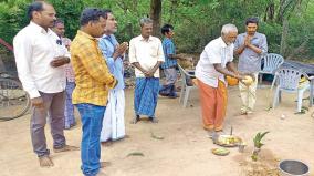 மரத்தடியில் 3 மகள்களுடன் தவித்த தொழிலாளிக்கு வீடு - தன்னார்வ அமைப்பு ஏற்பாடு