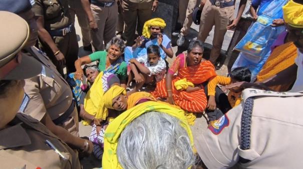 protestors-arrested-against-admk-hunger-strike-at-madurai