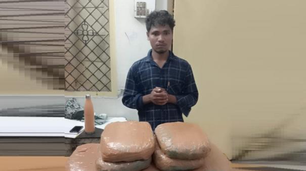 odisha-youth-arrested-for-smuggling-14-kg-ganja-on-howrah-train-in-chennai