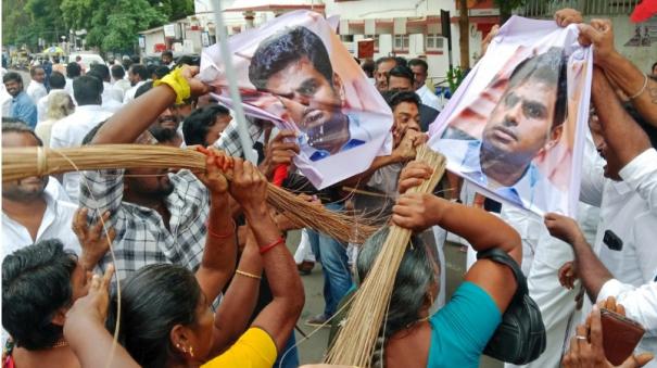 aiadmk-burnt-annamalai-effigy-in-thanjavur