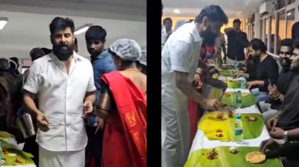 actor-vikram-threw-a-party-for-the-thangalan-crew