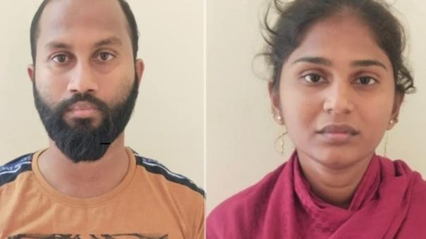 srivilliputhur-couple-arrested-for-stealing-jewellery-from-women-at-adipur-chariot-festival-18-pounds-car-seized