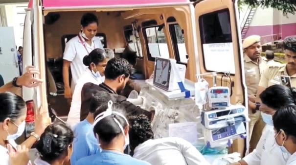 trichy-to-coimbatore-ambulance-reached-in-two-and-half-hours