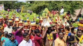 விநாயகர் சதுர்த்தி | பால்குடம், முளைப்பாரி எடுத்து பக்தர்கள் ஊர்வலம் @ கோவில்பட்டி