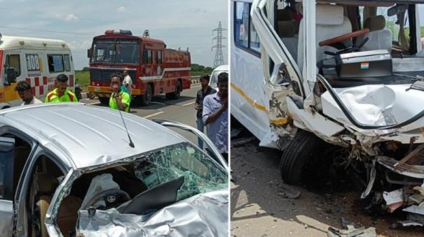 4-people-killed-when-car-collided-with-van-near-devakottai-in-sivagangai