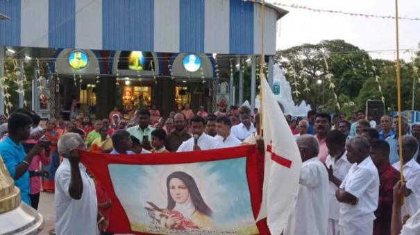 thangachimadam-child-teresa-temple-festival-begins-with-flag-hoisting