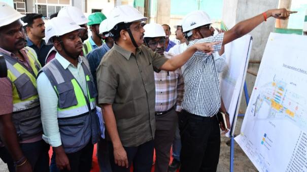 madurai-s-iconic-railway-station-su-venkatesan-mp-hopes-after-inspecting-renovation-work