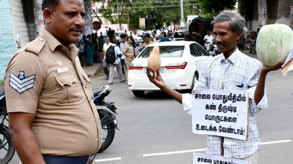 appeal-to-create-awareness-to-avoid-cracking-pumpkins-on-roads-in-dindigul