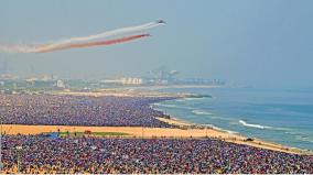 Chennai Air Show - ‘த்ரில்’ தந்த விமானப் படை, ‘திணறிய’ சென்னை!  