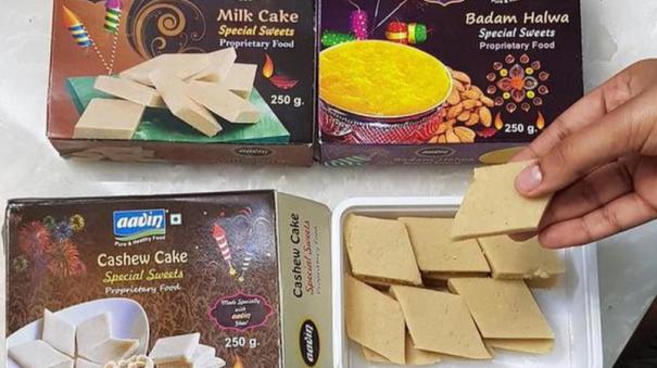 aavin-special-sweets-are-on-sale-on-the-occasion-of-ayudha-puja-and-diwali