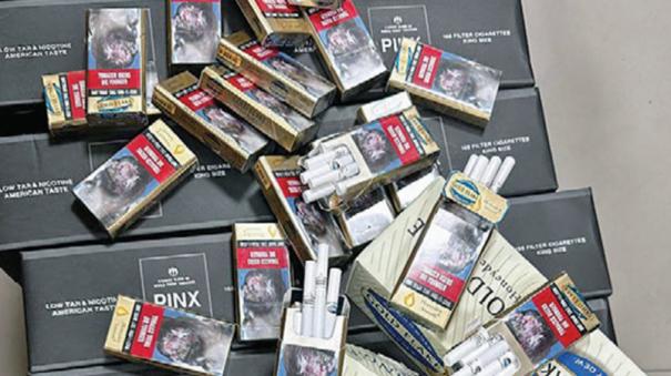 40000-foreign-cigarettes-seized-in-4-days-at-coimbatore-airport