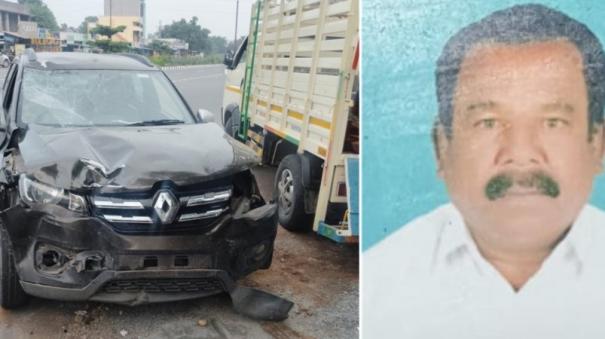 bike-car-collision-in-arur-panchayat-president-killed