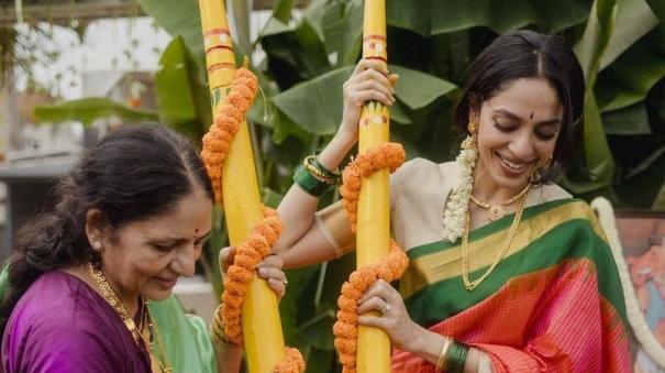 sobitha-thulipala-at-the-wedding-celebration